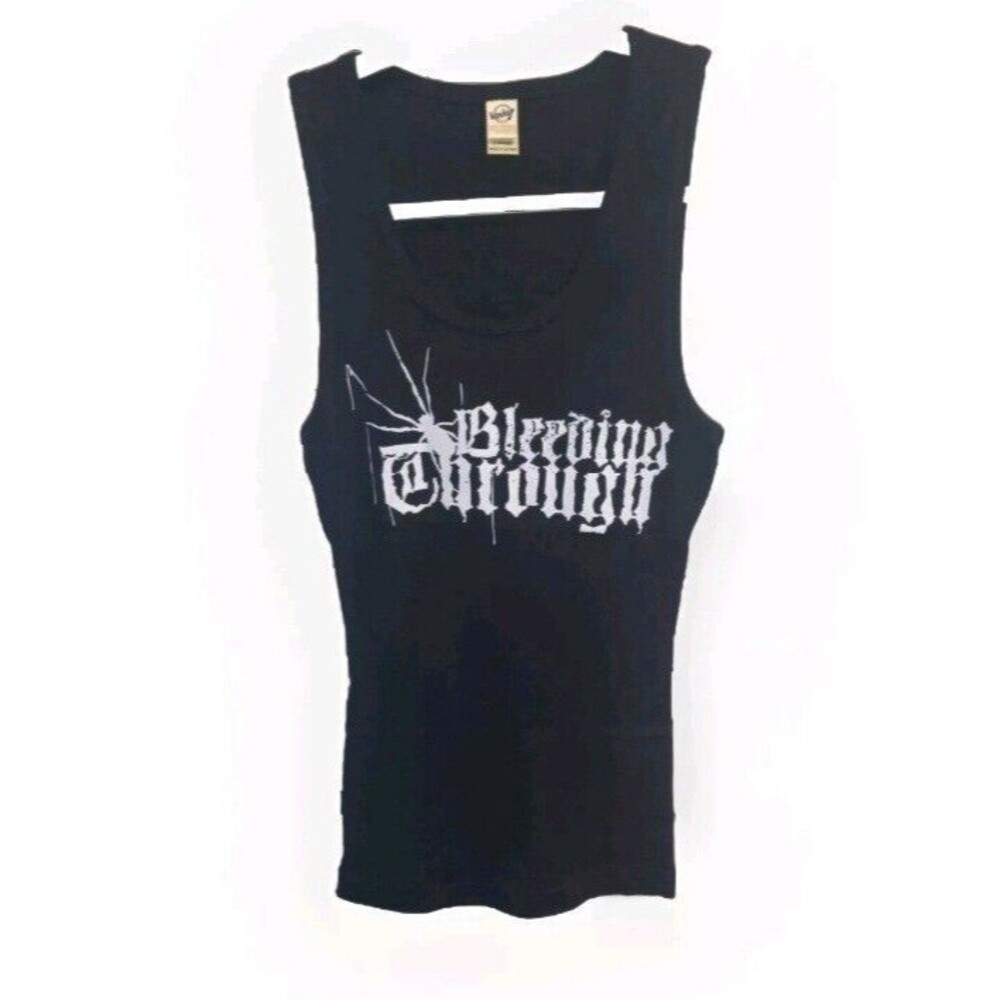 Bleeding Through Tank Top  New NOS 2005 Rock T-shirt Metal Womens Junior Medium